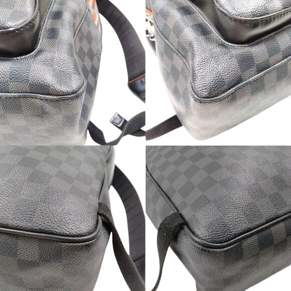 1191065AT (X6) Louis Vuitton Backpack Bag Black Damier Graphite - Picture 6 of 10
